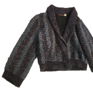 Womens Vintage It's Magic by Toni Garnent purple & blue cardigan size L.